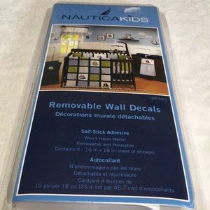 Nautica Kids removable sailboat and fish wall decals